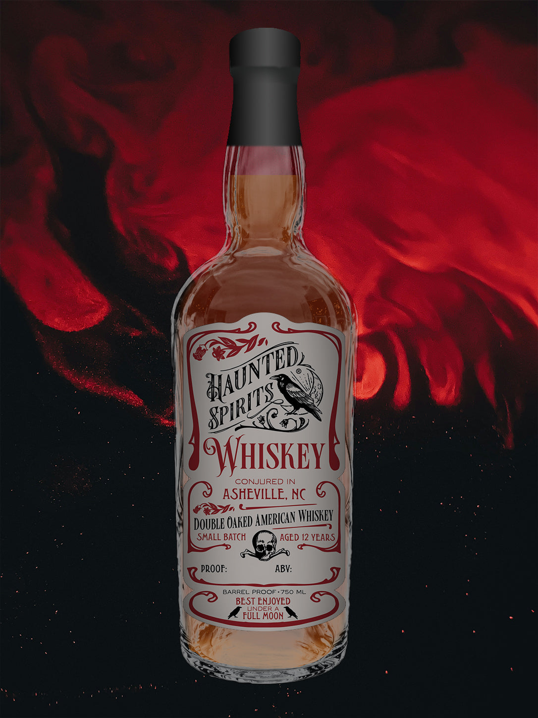 Double Oaked American whiskey bottle